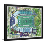 Ohio Bobcats Don Peden Stadium Watercolor, Sport Prints Fan Gift, Framed Art Prints Wall Art Decor