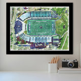 Ohio Bobcats Don Peden Stadium Watercolor, Sport Prints Fan Gift, Framed Art Prints Wall Art Decor
