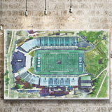 Ohio Bobcats Don Peden Stadium Watercolor, Sport Art Prints Fan Gift, Canvas Prints Wall Art Decor