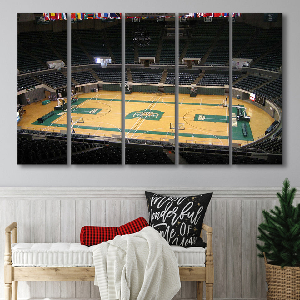 Ohio Bobcats Stadium Canvas Prints Convocation Center Wall Art Basketball,Multi Panels B,Sport Stadium Art Prints, Fan Gift