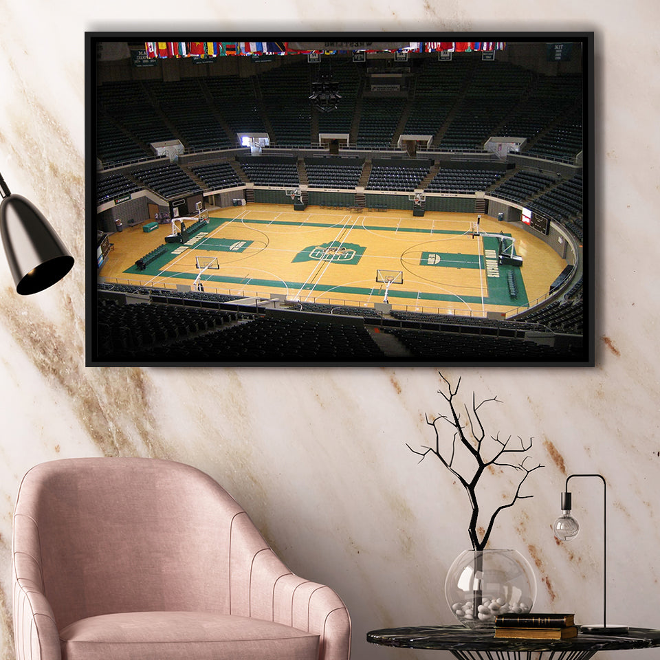 Ohio Bobcats Stadium Framed Canvas Prints Convocation Center Wall Art Basketball,Sport Stadium Art Prints, Fan Gift