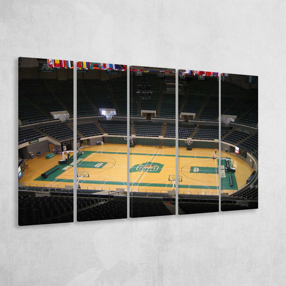 Ohio Bobcats Stadium Canvas Prints Convocation Center Wall Art Basketball,Multi Panels B,Sport Stadium Art Prints, Fan Gift