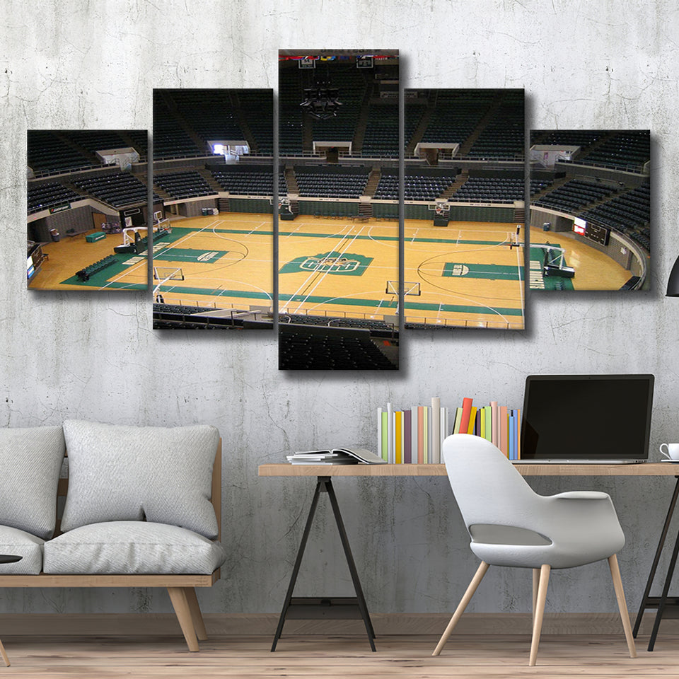Ohio Bobcats Stadium Canvas Prints Convocation Center Wall Art Basketball,Multi Panels,Sport Stadium Art Prints, Fan Gift