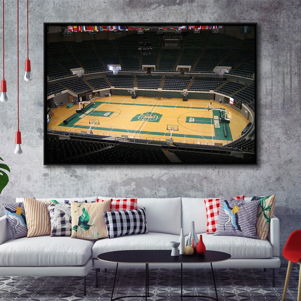 Ohio Bobcats Stadium Framed Canvas Prints Convocation Center Wall Art Basketball,Sport Stadium Art Prints, Fan Gift