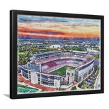 Ohio State Buckeyes Ohio Stadium Watercolor, Sport Prints Fan Gift, Framed Art Prints Wall Art Decor