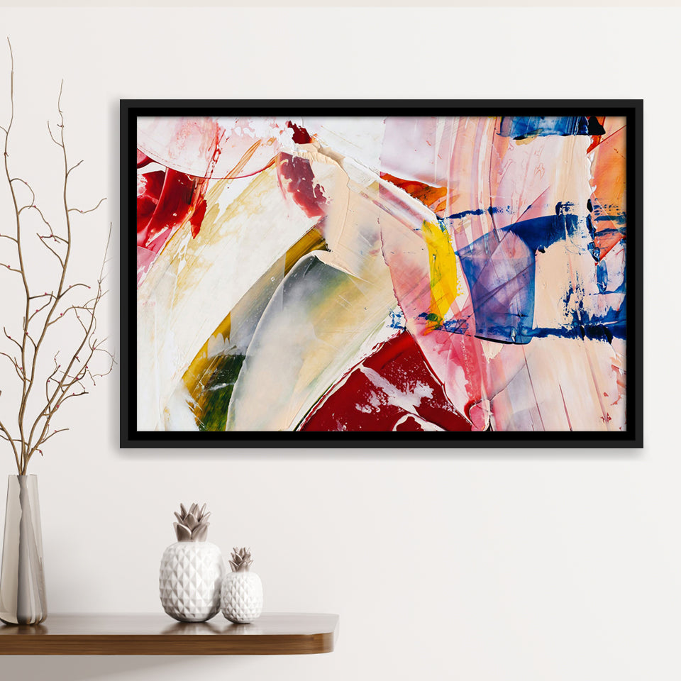 Oil Painting Abstract Framed Canvas Prints Wall Art Decor - Paiting Canvas, Art Prints, Floating Frame