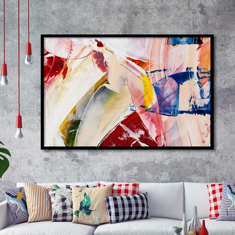 Oil Painting Abstract Framed Art Prints Wall Decor - Painting Prints, Framed Picture, Home Decor