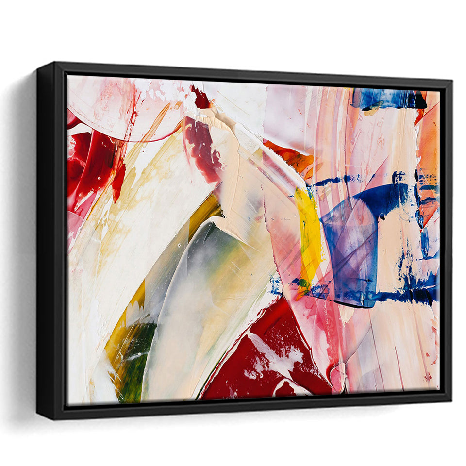 Oil Painting Abstract Framed Canvas Prints Wall Art Decor - Paiting Canvas, Art Prints, Floating Frame