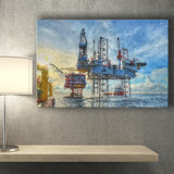 Oil Platform Canvas Prints Wall Art Decor - Paiting Canvas, Art Prints, Wall Decor, For Sale
