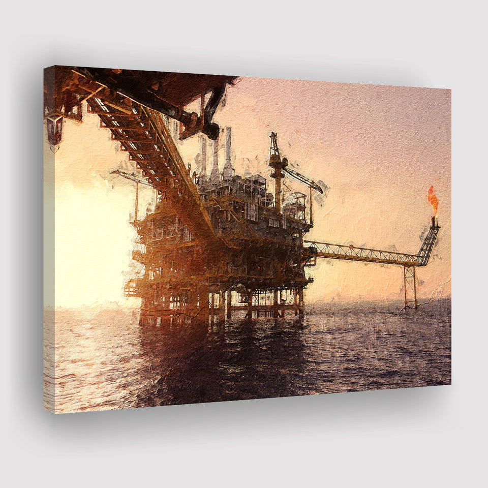 Oil and Gas Industry Canvas Prints Wall Art Decor - Paiting Canvas, Art Prints, Wall Decor, For Sale