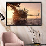 Oil and Gas Industry Framed Canvas Prints Wall Art Decor - Paiting Canvas, Art Prints, Floating Frame