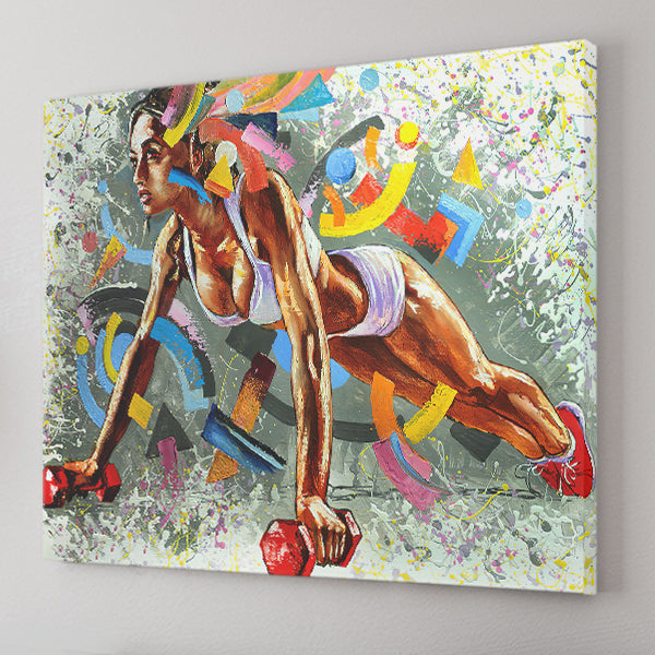 Fitness Magic Body Girl Beauty Play Sport Canvas Wall Art - Canvas Prints, Prints For Sale, Painting Canvas,Canvas On Sale