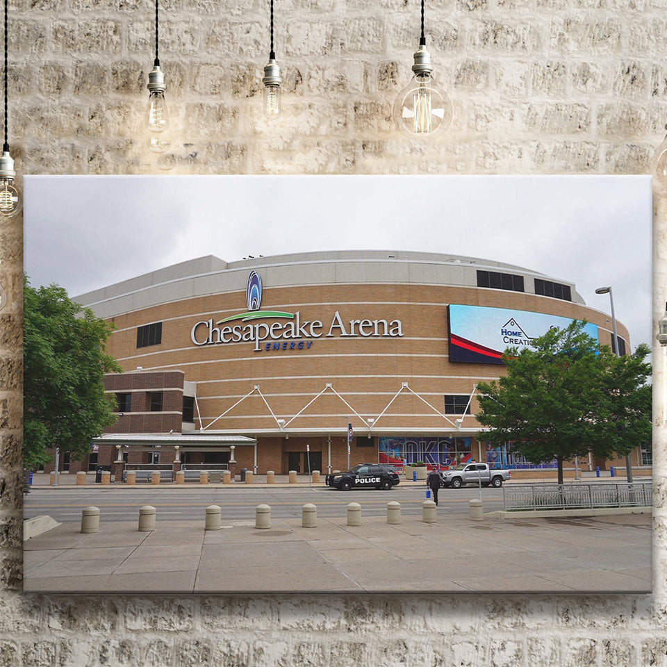 Oklahoma City Thunder Stadium Canvas Prints Chesapeake Energy Arena Wall,Sport Stadium Art Prints, Fan Gift, Wall Decor