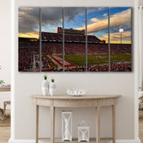 Oklahoma Sooners Wall Art Oklahoma Memorial Stadium Canvas Prints,Multi Panels B,Sport Stadium Art Prints, Fan Gift