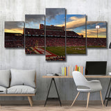 Oklahoma Sooners Wall Art Oklahoma Memorial Stadium Canvas Prints,Multi Panels,Sport Stadium Art Prints, Fan Gift