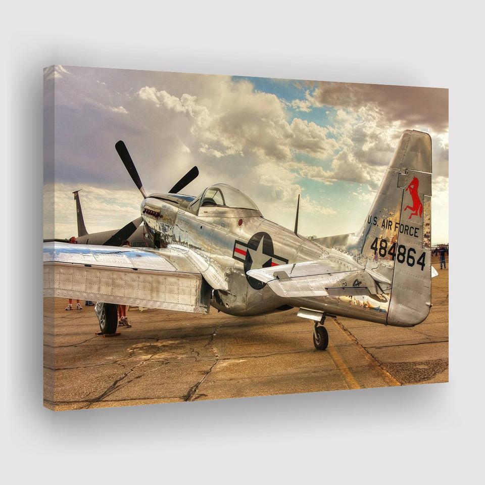 Old Air Force Planes Aircraft, Canvas Prints Wall Art Home Decor