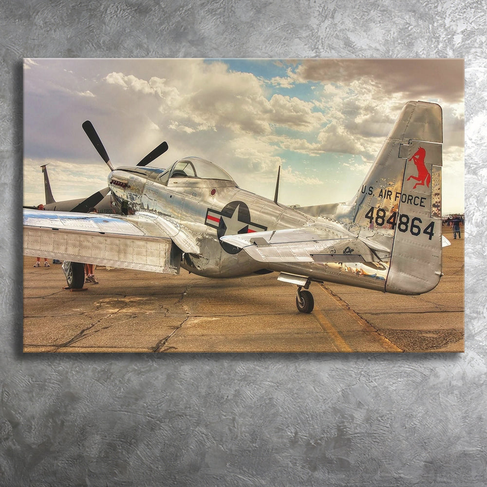 Old Air Force Planes Aircraft, Canvas Prints Wall Art Home Decor