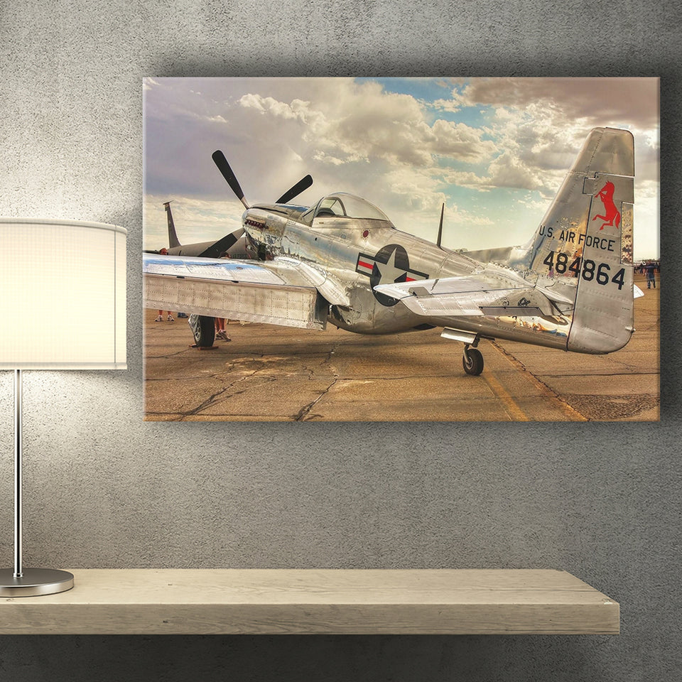 Old Air Force Planes Aircraft, Canvas Prints Wall Art Home Decor