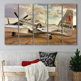 Old Air Force Planes Aircraft, Multi Panels, 5 Pieces B, Canvas Prints Wall Art Home Decor,X Large Canvas
