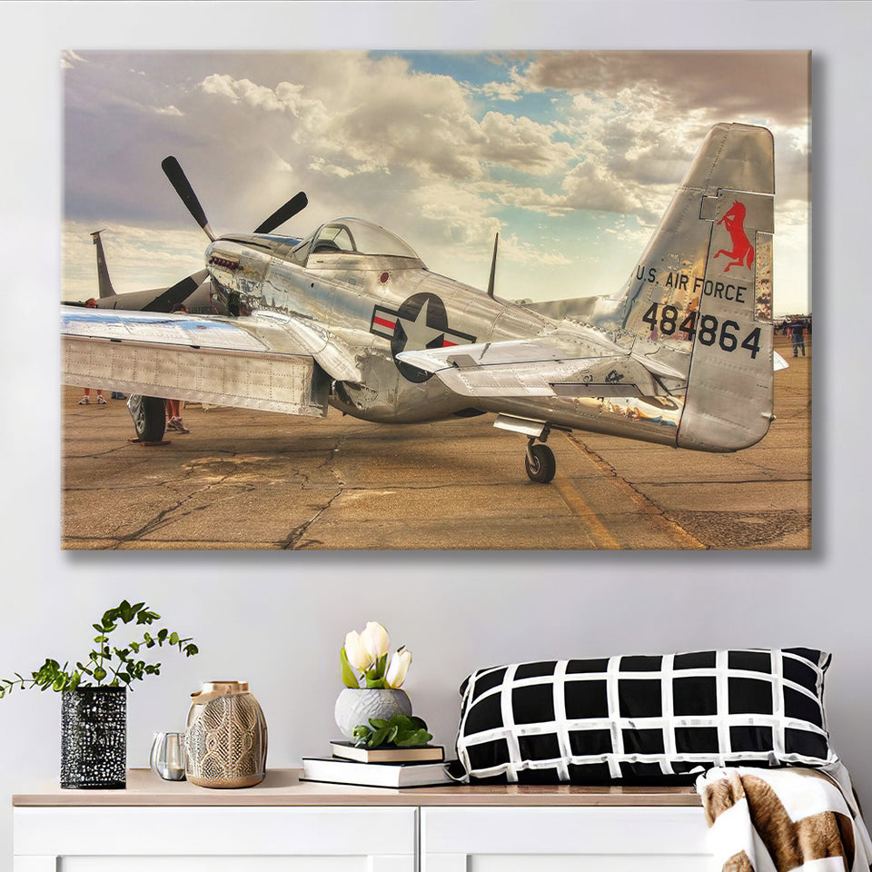 Old Air Force Planes Aircraft, Canvas Prints Wall Art Home Decor
