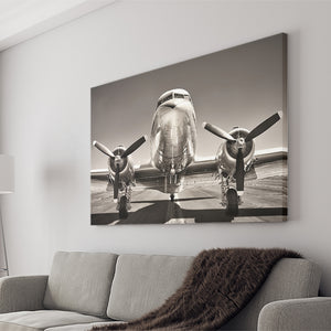 Old Airplane Canvas Wall Art - Canvas Prints, Prints for Sale, Canvas Painting, Canvas On Sale