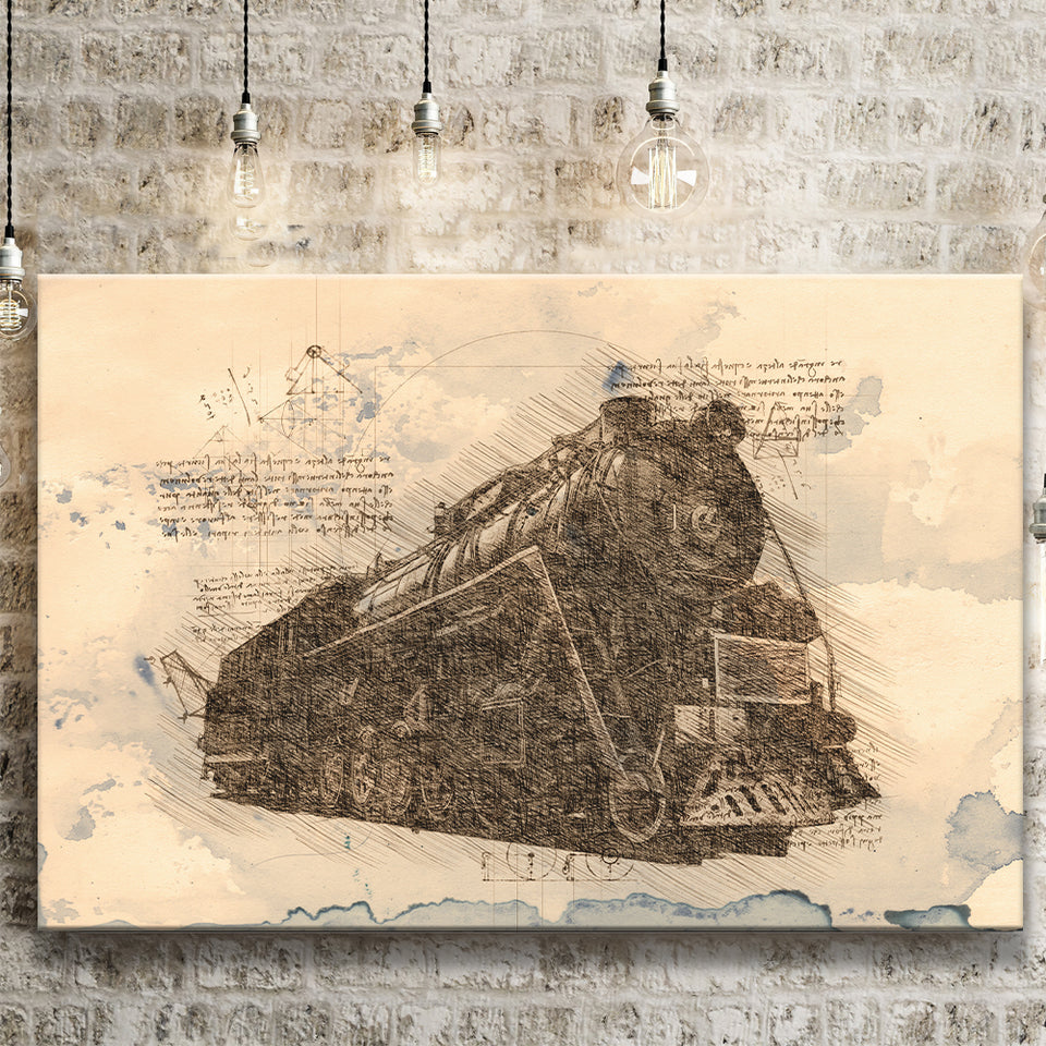 Old Locomotive Train Locomotive Old Trains Canvas Prints Wall Art - Painting Canvas, Painting Prints, Wall Home Decor, Prints for Sale