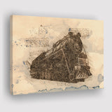 Old Locomotive Train Locomotive Old Trains Canvas Prints Wall Art - Painting Canvas, Painting Prints, Wall Home Decor, Prints for Sale