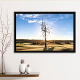 Old Macdonald Golf Course, Ghost Tree, Golf Art Print, Framed Canvas Prints Wall Art Decor, Floating Frame