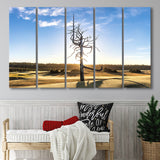 Old Macdonald Golf Course, Ghost Tree, 5 Panels Extra Large Canvas Prints Wall Art Decor