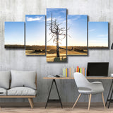 Old Macdonald Golf Course, Ghost Tree, Golf Art Print, 5 Panels Canvas Prints Wall Art Decor