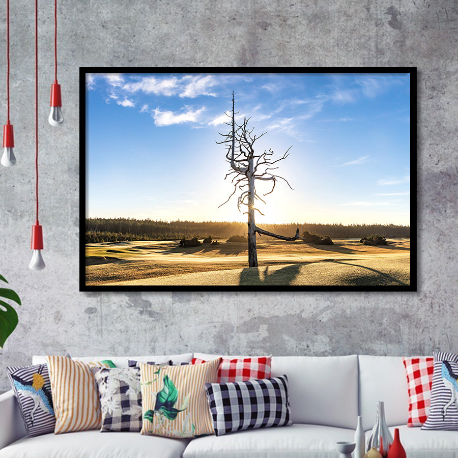 Old Macdonald Golf Course, Ghost Tree, Golf Sport Print, Golf Lover, Framed Art Prints Home Decor