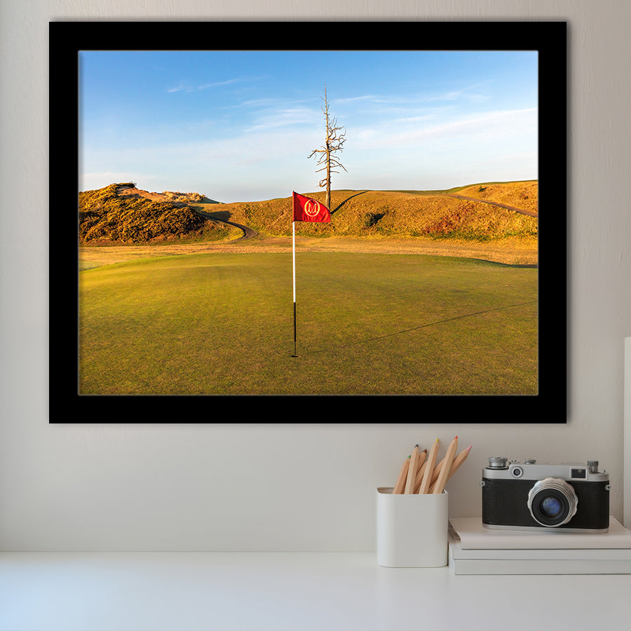 Old Macdonald Golf Course, Hole 2 With Ghost Tree, Golf Sport Print, Golf Lover, Framed Art Prints Home Decor