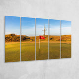 Old Macdonald Golf Course, Hole 2 With Ghost Tree, 5 Panels Extra Large Canvas Prints Wall Art Decor