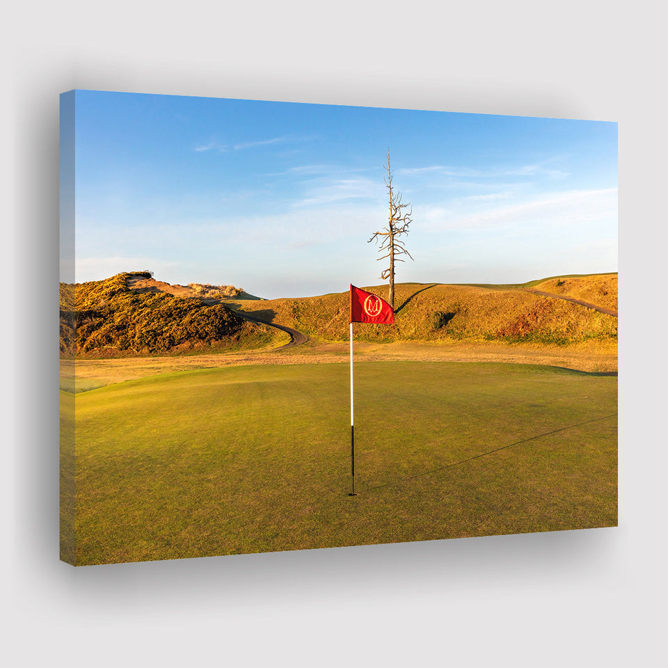 Old Macdonald Golf Course, Hole 2 With Ghost Tree, Golf Art Print, Golf Lover, Canvas Prints Wall Art Decor