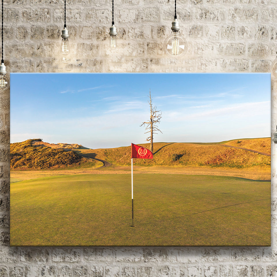 Old Macdonald Golf Course, Hole 2 With Ghost Tree, Golf Art Print, Golf Lover, Canvas Prints Wall Art Decor