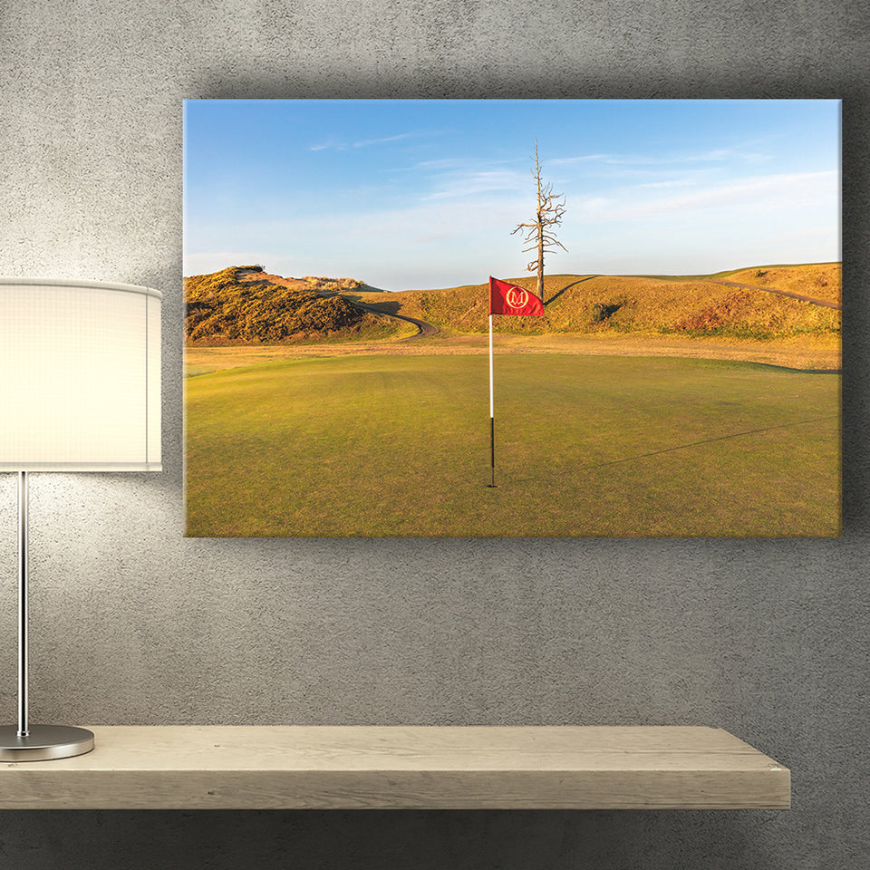 Old Macdonald Golf Course, Hole 2 With Ghost Tree, Golf Art Print, Golf Lover, Canvas Prints Wall Art Decor