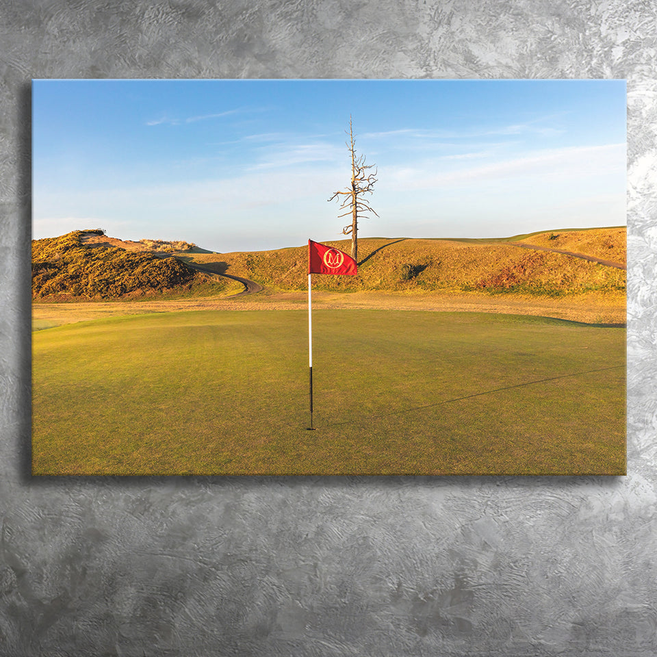 Old Macdonald Golf Course, Hole 2 With Ghost Tree, Golf Art Print, Golf Lover, Canvas Prints Wall Art Decor