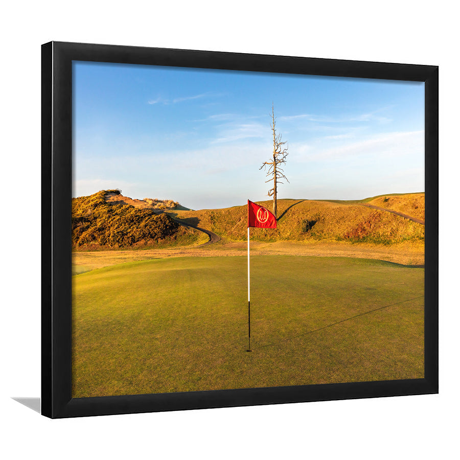 Old Macdonald Golf Course, Hole 2 With Ghost Tree, Golf Sport Print, Golf Lover, Framed Art Prints Home Decor