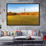 Old Macdonald Golf Course, Hole 2 With Ghost Tree, Golf Art Print, Framed Canvas Prints Wall Art Decor, Floating Frame