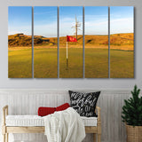Old Macdonald Golf Course, Hole 2 With Ghost Tree, 5 Panels Extra Large Canvas Prints Wall Art Decor