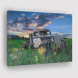 Old Pickup Truck Paintings Canvas Prints Wall Art - Painting Canvas, Wall Decor, Home Decor, Painting Prints, For Sale