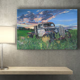 Old Pickup Truck Paintings Canvas Prints Wall Art - Painting Canvas, Wall Decor, Home Decor, Painting Prints, For Sale