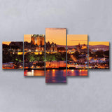 Old Quebec City, Quebec Skyline Multi Panels,Canvas Prints Wall Art Home Decor