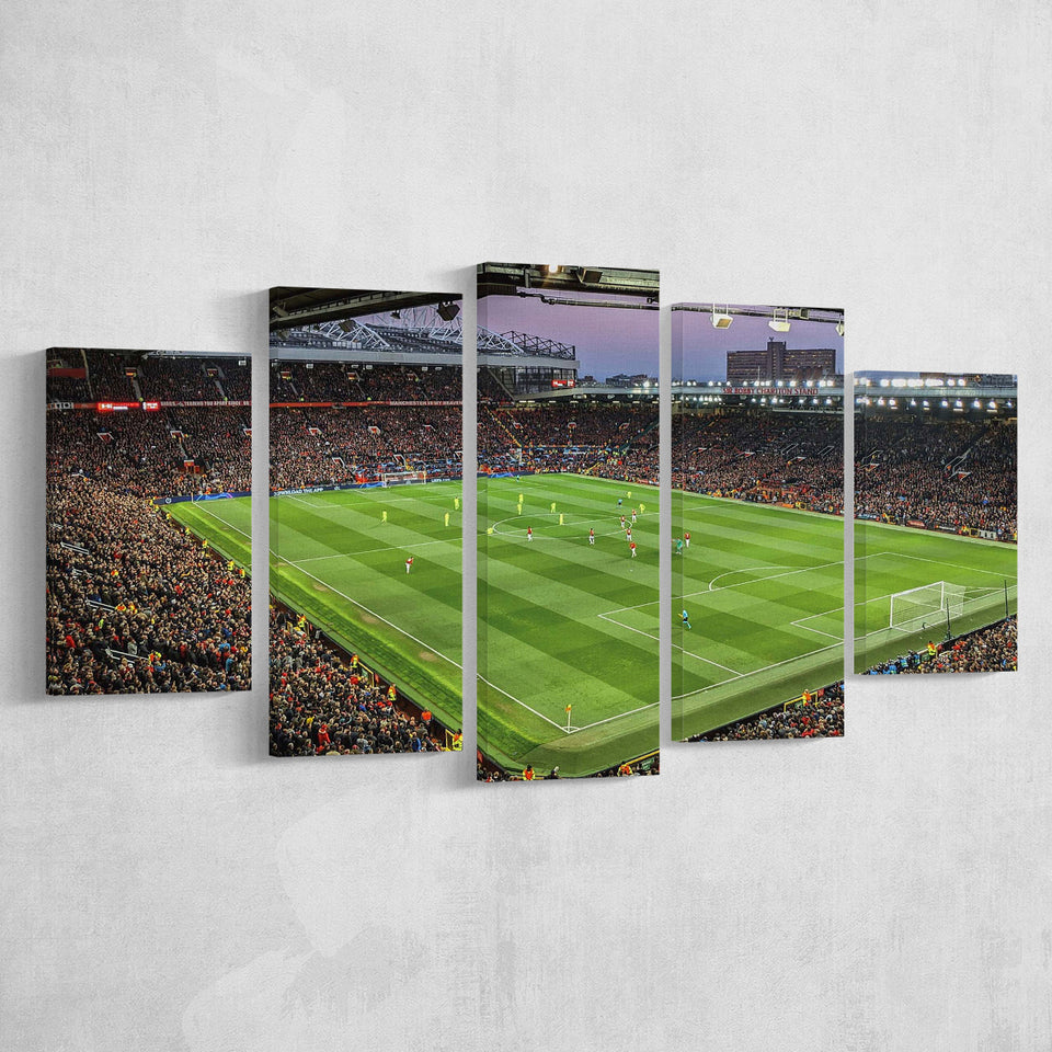 Old Trafford Stadium Canvas Prints Manchester United Wall Art Football,Multi Panels,Sport Stadium Art Prints, Fan Gift