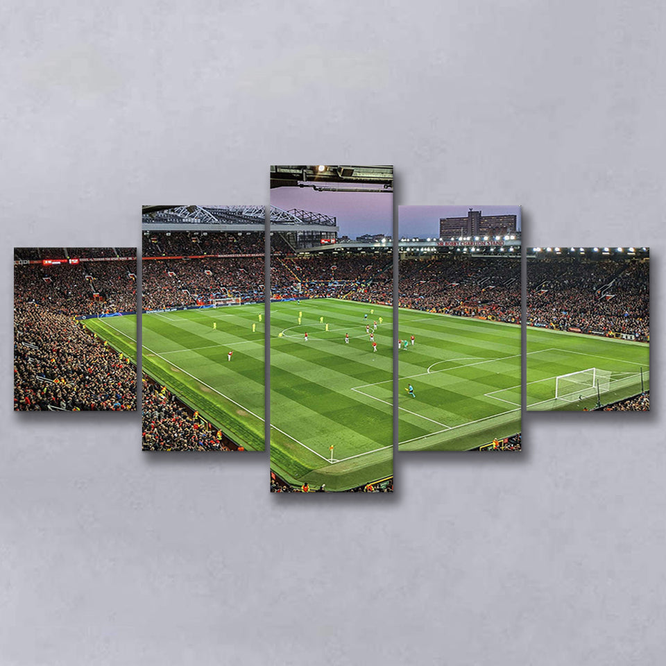 Old Trafford Stadium Canvas Prints Manchester United Wall Art Football,Multi Panels,Sport Stadium Art Prints, Fan Gift