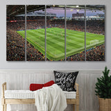 Old Trafford Stadium Canvas Prints Manchester United Wall Art Football,Multi Panels B,Sport Stadium Art Prints, Fan Gift