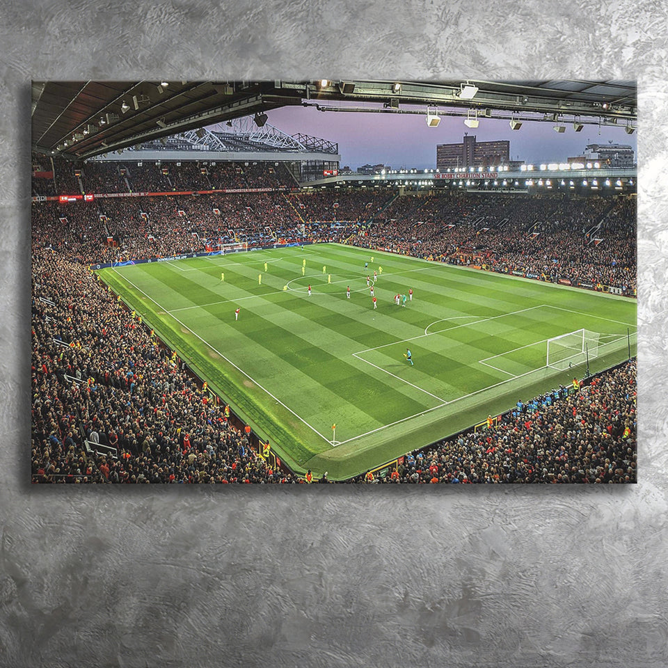 Old Trafford Stadium Canvas Prints Manchester United Wall Art Football,Sport Stadium Art Prints, Fan Gift, Wall Decor