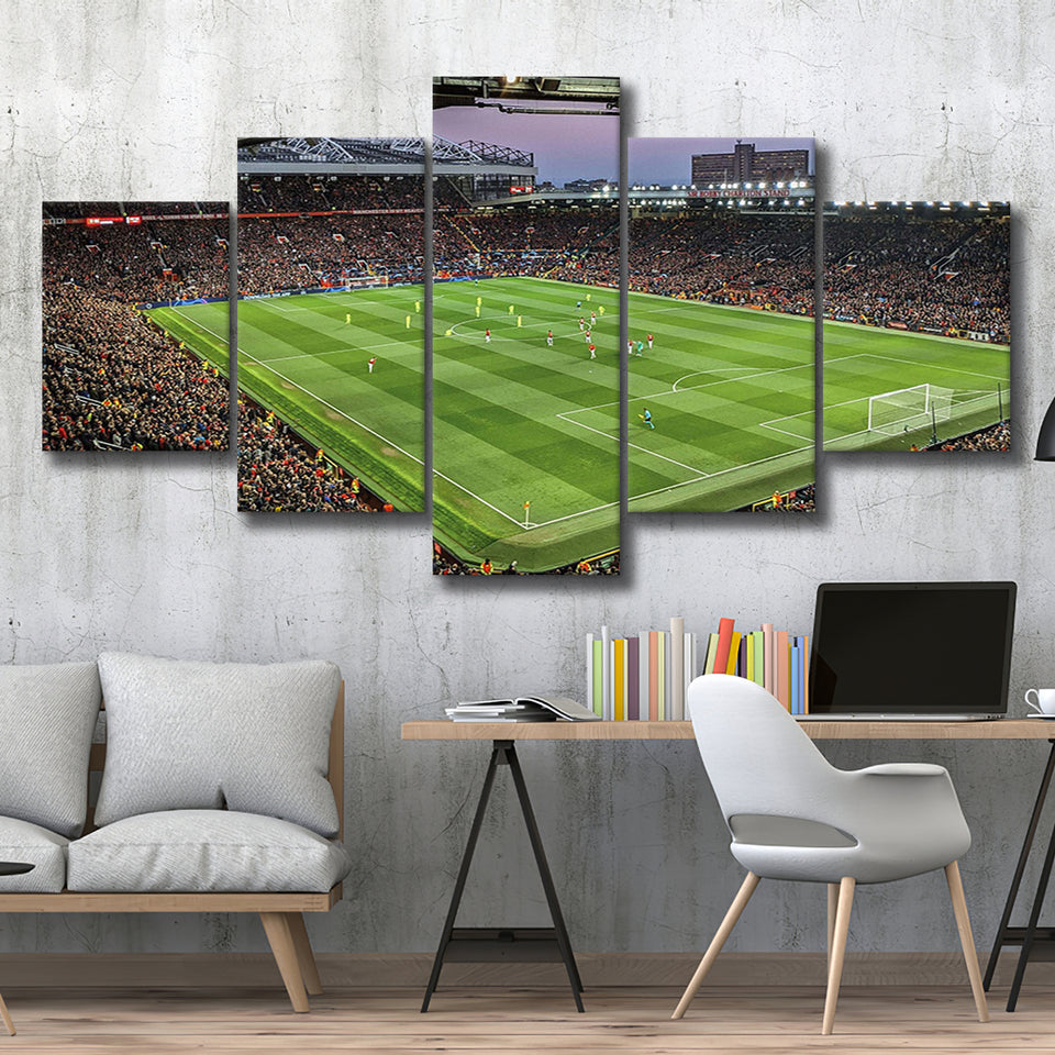 Old Trafford Stadium Canvas Prints Manchester United Wall Art Football,Multi Panels,Sport Stadium Art Prints, Fan Gift