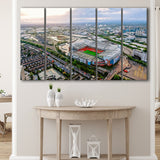 Old Trafford Stadium Canvas Prints Stadium Wall Art,Multi Panels B,Sport Stadium Art Prints, Fan Gift