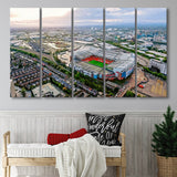Old Trafford Stadium Canvas Prints Stadium Wall Art,Multi Panels B,Sport Stadium Art Prints, Fan Gift